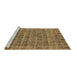 Sideview of Machine Washable Oriental Brown Industrial Rug, wshurb3194brn