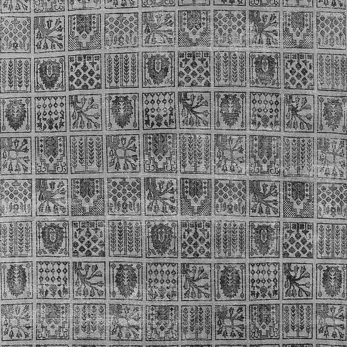 Machine Washable Oriental Gray Industrial Rug, wshurb3194gry