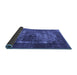 Sideview of Oriental Blue Industrial Rug, urb3195blu