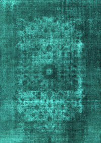 Oriental Turquoise Industrial Rug, urb3195turq