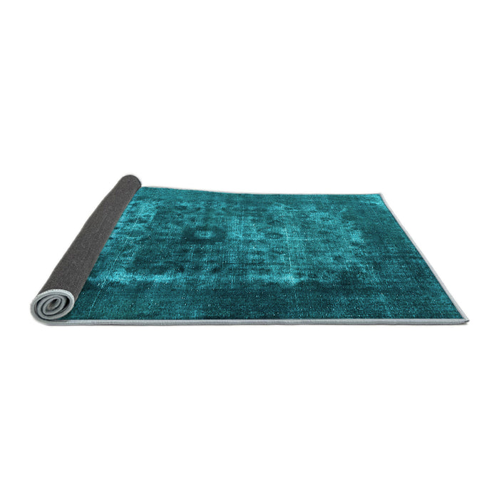 Sideview of Oriental Light Blue Industrial Rug, urb3195lblu