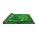 Sideview of Oriental Green Industrial Rug, urb3195grn