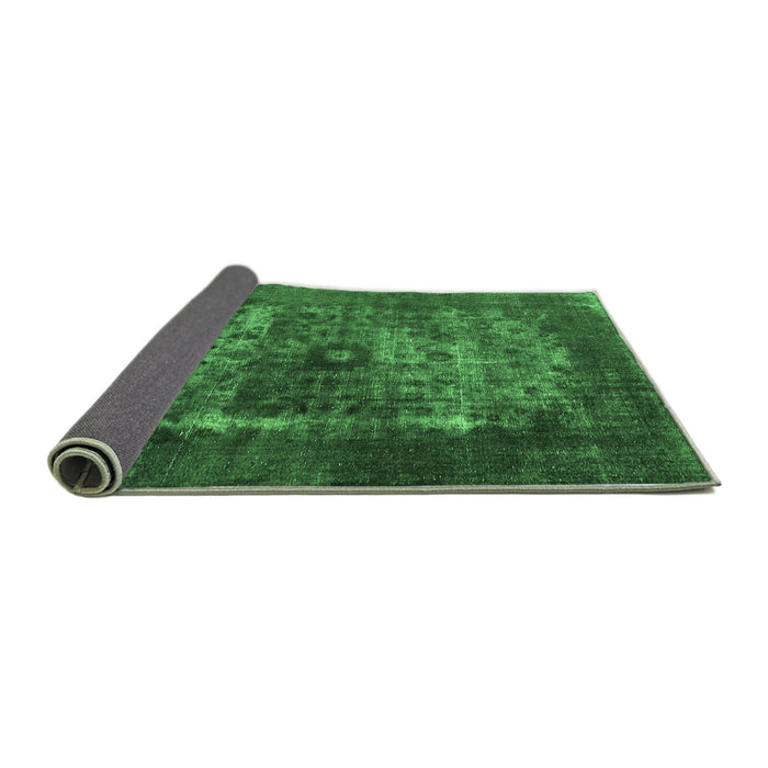 Sideview of Oriental Emerald Green Industrial Rug, urb3195emgrn