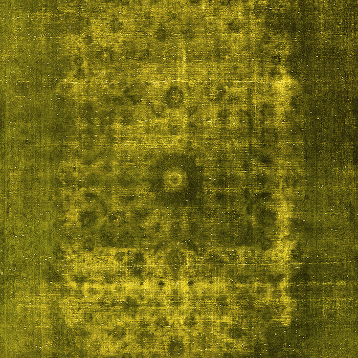 Oriental Yellow Industrial Rug, urb3195yw