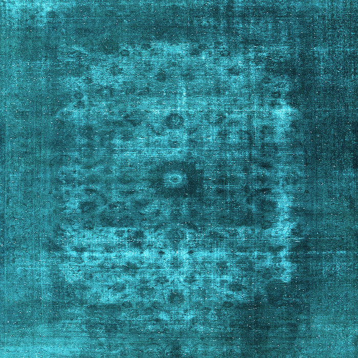 Square Oriental Light Blue Industrial Rug, urb3195lblu