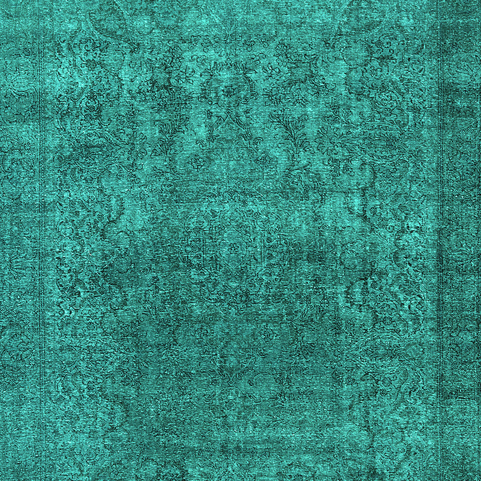 Machine Washable Oriental Turquoise Industrial Area Rugs, wshurb3196turq