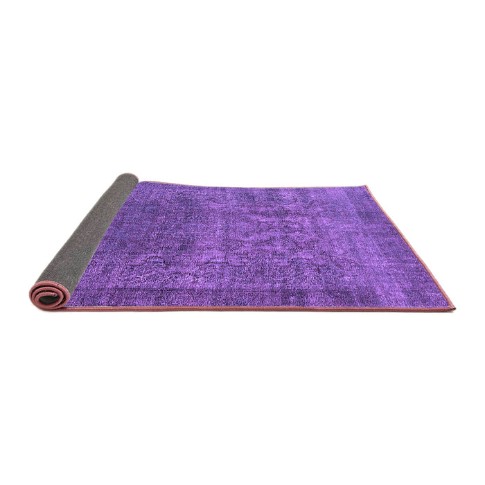 Sideview of Oriental Purple Industrial Rug, urb3196pur