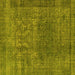 Square Oriental Yellow Industrial Rug, urb3196yw