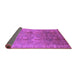 Sideview of Oriental Purple Industrial Rug, urb3197pur