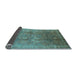 Sideview of Oriental Light Blue Industrial Rug, urb3197lblu