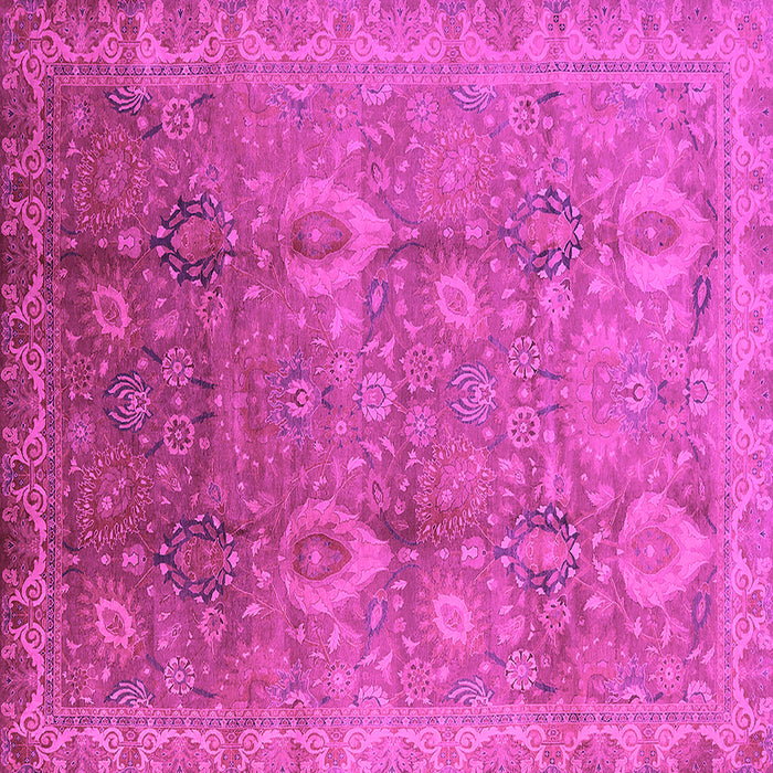 Square Oriental Pink Industrial Rug, urb3197pnk