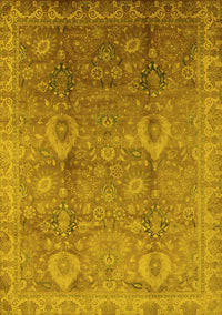 Oriental Yellow Industrial Rug, urb3197yw