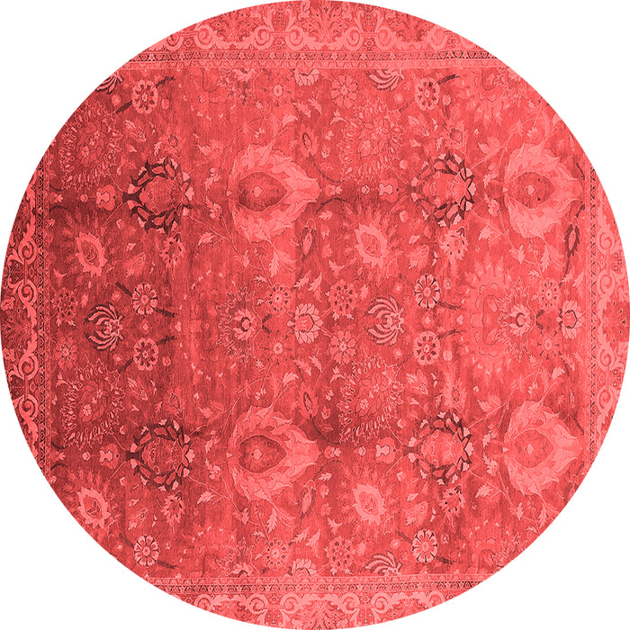 Machine Washable Oriental Red Industrial Rug, wshurb3197red