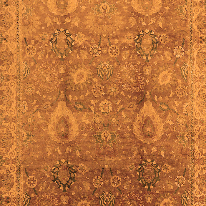 Machine Washable Oriental Orange Industrial Area Rugs, wshurb3197org