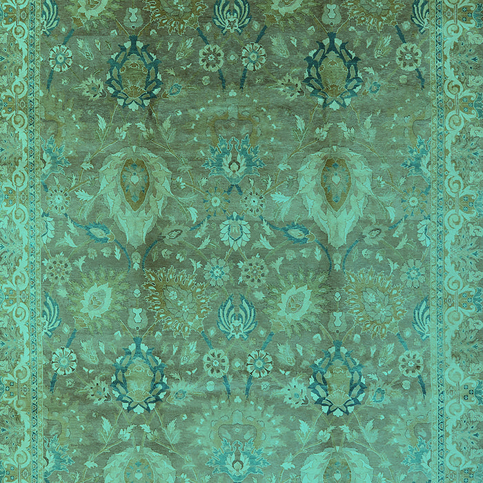Oriental Turquoise Industrial Rug, urb3197turq