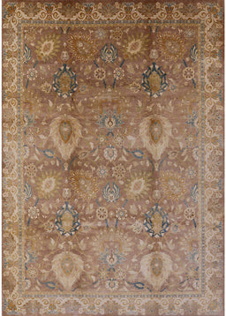 Mid-Century Modern Light Copper Gold Oriental Rug, urb3197