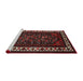 Sideview of Machine Washable Industrial Modern Puce Purple Rug, wshurb3198