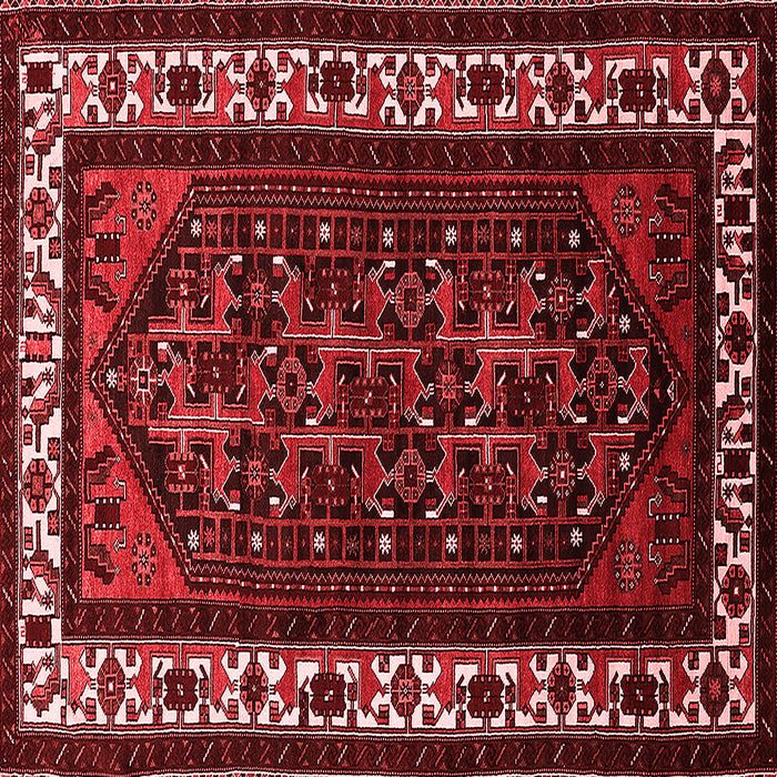 Machine Washable Oriental Red Industrial Rug, wshurb3198red