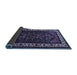 Sideview of Oriental Blue Industrial Rug, urb3198blu