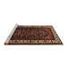 Sideview of Machine Washable Oriental Brown Industrial Rug, wshurb3198brn