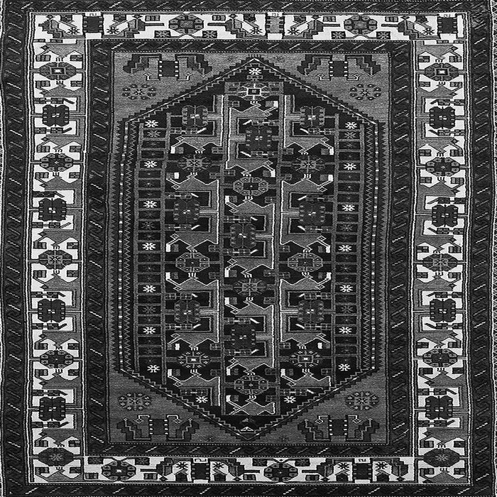 Square Oriental Gray Industrial Rug, urb3198gry