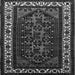 Square Oriental Gray Industrial Rug, urb3198gry