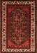 Machine Washable Oriental Orange Industrial Area Rugs, wshurb3198org