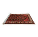 Sideview of Machine Washable Oriental Orange Industrial Area Rugs, wshurb3198org