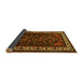 Sideview of Oriental Yellow Industrial Rug, urb3198yw