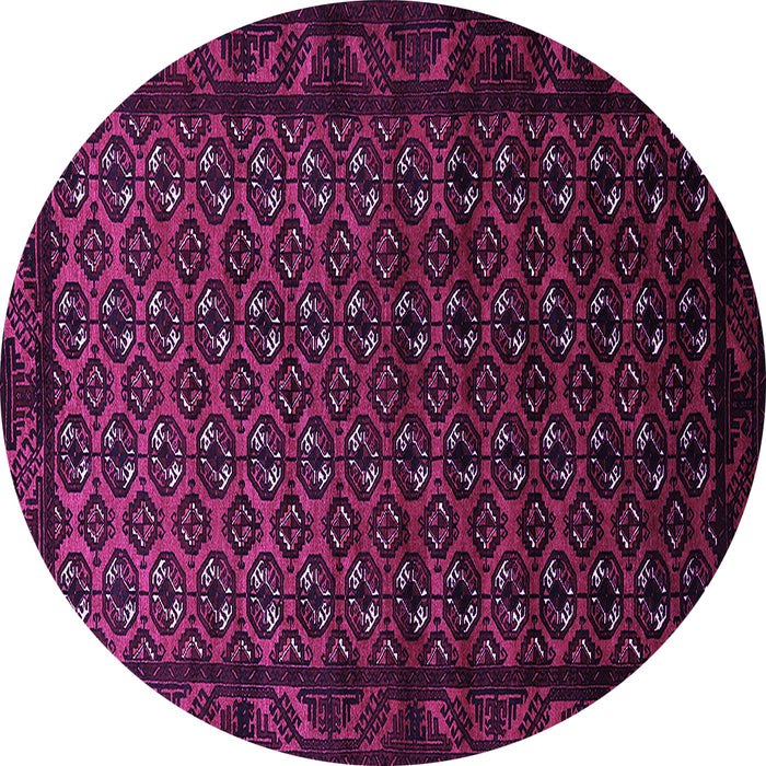 Round Oriental Purple Industrial Rug, urb3199pur
