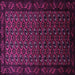 Square Oriental Purple Industrial Rug, urb3199pur