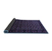 Sideview of Oriental Blue Industrial Rug, urb3199blu