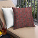 Front View of Mid-Century Modern Urban Square Bakers Brown Throw Pillow, 18 inch by 18 inch, pwurb3199