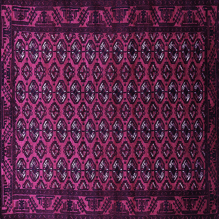 Square Machine Washable Oriental Purple Industrial Area Rugs, wshurb3199pur
