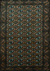 Oriental Turquoise Industrial Rug, urb3199turq