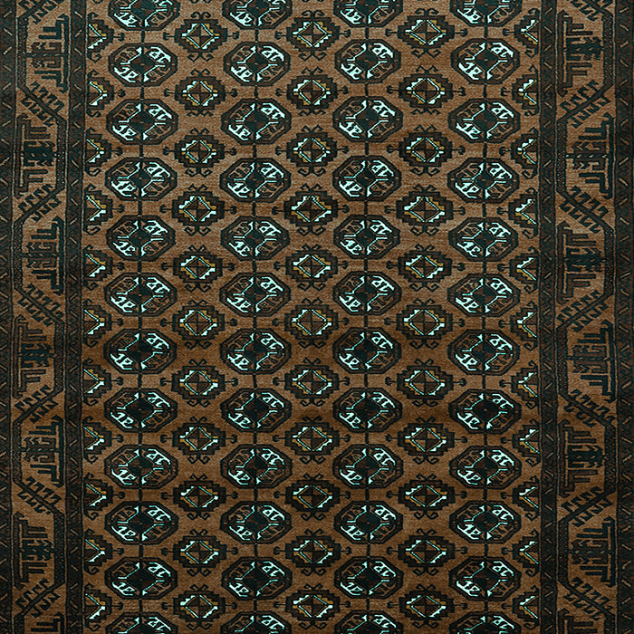 Machine Washable Oriental Turquoise Industrial Area Rugs, wshurb3199turq