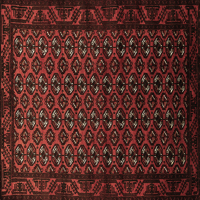 Square Oriental Brown Industrial Rug, urb3199brn
