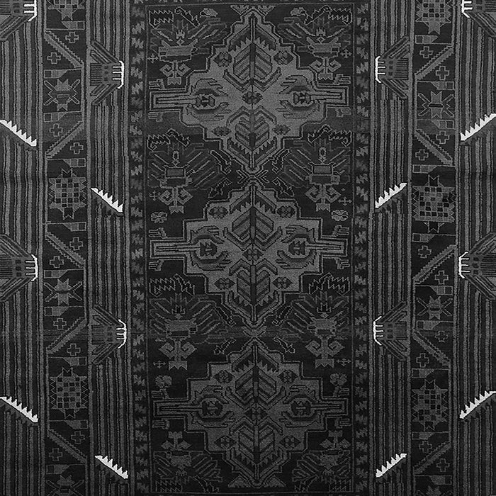 Machine Washable Oriental Gray Industrial Rug, wshurb3200gry