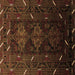 Square Oriental Brown Industrial Rug, urb3200brn