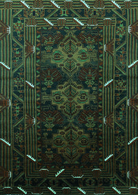 Oriental Turquoise Industrial Rug, urb3200turq