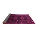 Sideview of Oriental Pink Industrial Rug, urb3200pnk