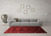 Industrial Red Washable Rugs