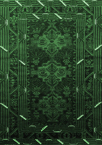 Oriental Emerald Green Industrial Rug, urb3200emgrn