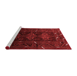 Industrial Red Washable Rugs