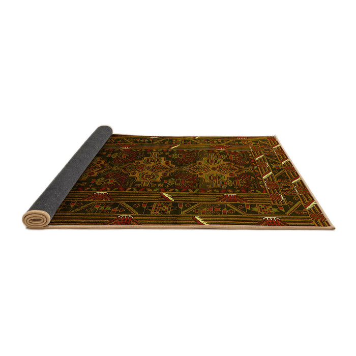 Sideview of Oriental Yellow Industrial Rug, urb3200yw