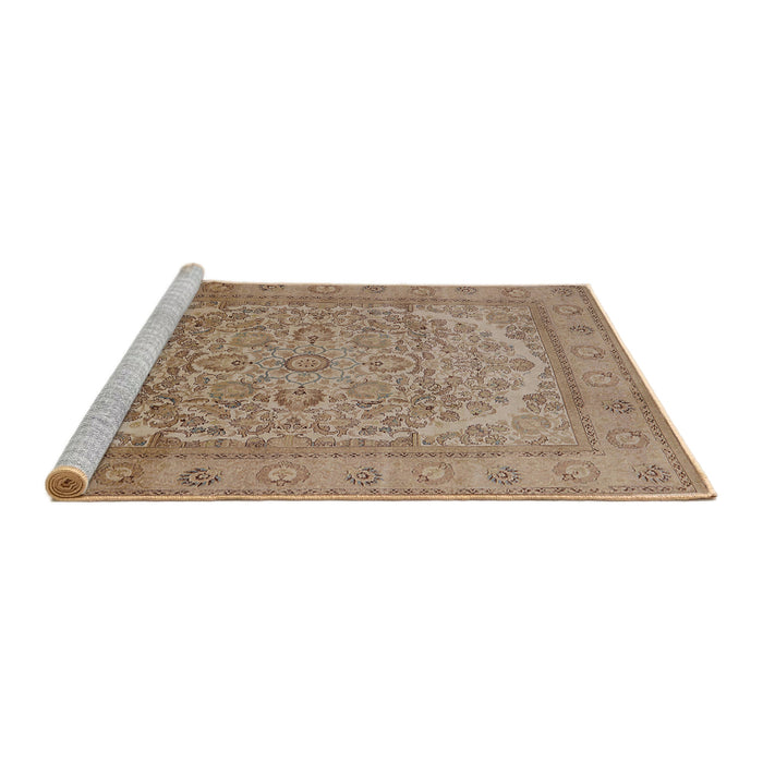Sideview of Machine Washable Industrial Modern Light Brown Rug, wshurb3201