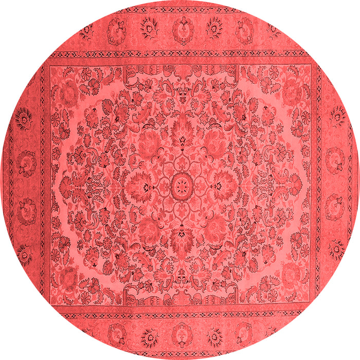 Machine Washable Oriental Red Industrial Rug, wshurb3201red