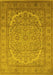 Oriental Yellow Industrial Rug, urb3201yw