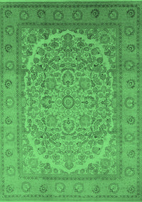 Oriental Emerald Green Industrial Rug, urb3201emgrn