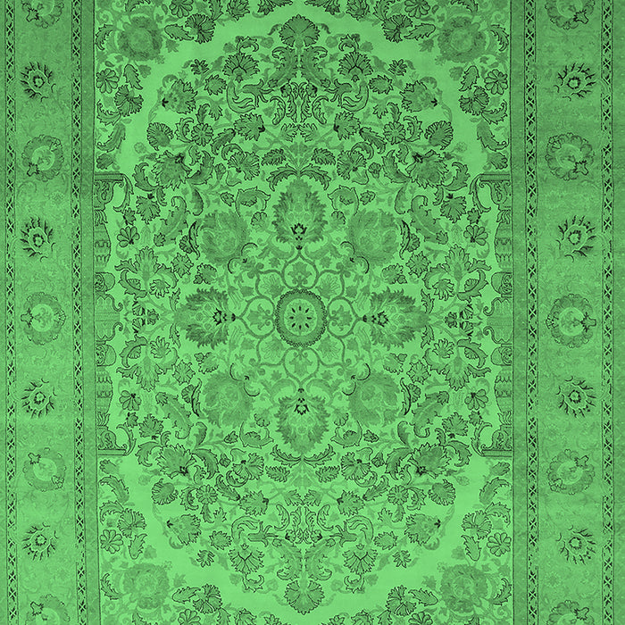 Oriental Emerald Green Industrial Rug, urb3201emgrn